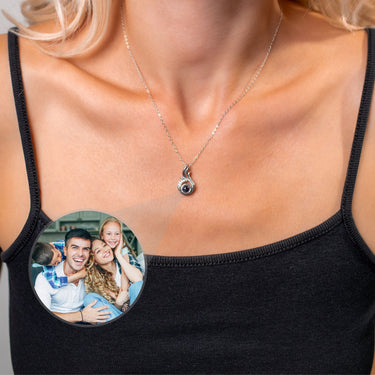 Phoenix Photo Necklace Photo Personalised Necklace - Photo Necklace - Photo Projection Necklace Necklace Brother & Sisters